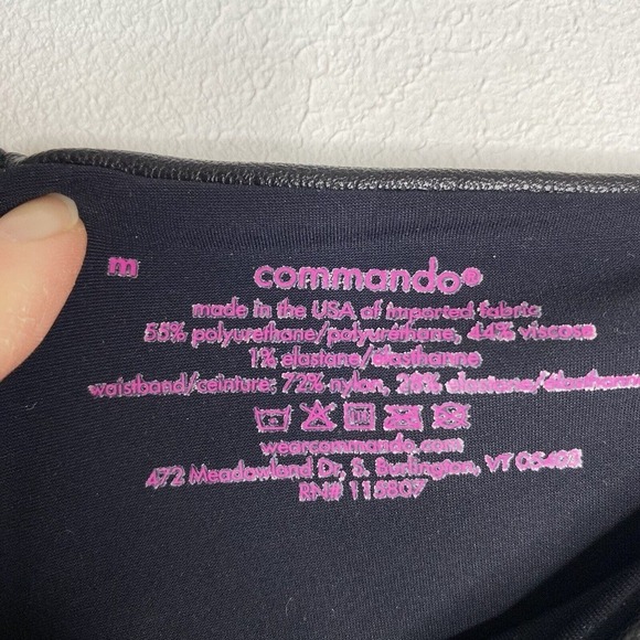 Commando 7/8‎ Faux Leather Leggings with Perfect Control Black M - Picture 4 of 5